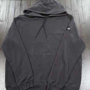 ALO Yoga Men's Black Waffle Hoodie